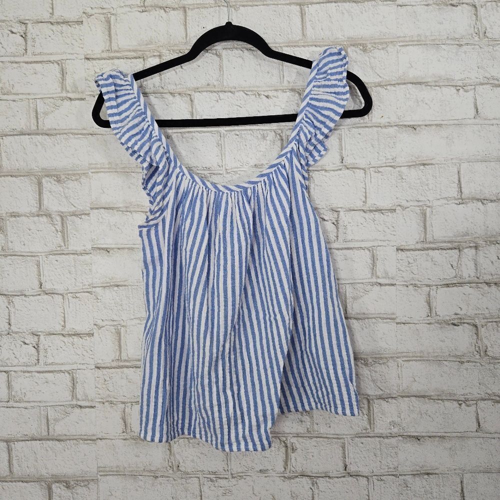 Vineyard Vines off shoulder stripe tank top
